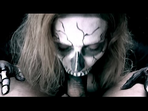 ❤️ Demon girl sucking cock with her black mouth and swallowing cum. Porn video at us ﹏